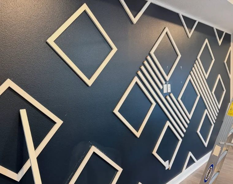 Accent wall / millwork by Gold Hammer LLC